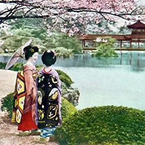Sights Canvas Print Collection: Kyoto Garden