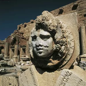 Libya Heritage Sites Premium Framed Print Collection: Archaeological Site of Leptis Magna