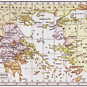 Greece Canvas Print Collection: Maps