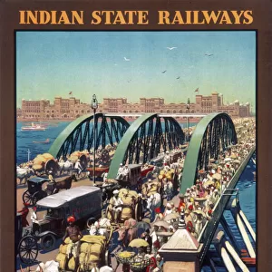 Bridges Canvas Print Collection: Howrah Bridge, India
