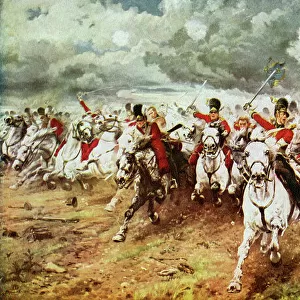 Battle of Waterloo Metal Print Collection: Cavalry