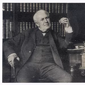 Famous inventors and scientists Photographic Print Collection: Thomas Edison