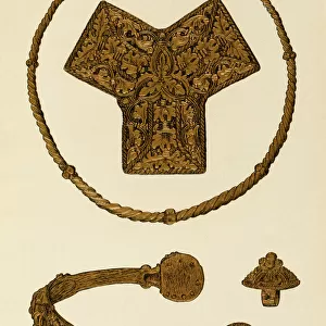 Ancient artifacts and relics Photographic Print Collection: Viking weapons and armor