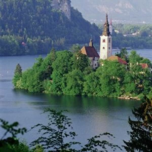 Lakes Greetings Card Collection: Lake Bled
