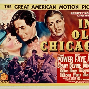 Movie Posters Metal Print Collection: In Old Chicago