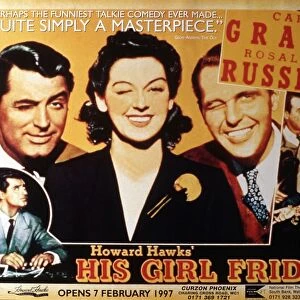 Movie Posters Framed Print Collection: His Girl Friday