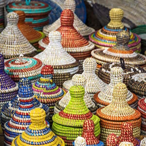 Africa, Senegal, Dakar. Handmade baskets on sale available as Framed  Prints, Photos, Wall Art and Photo Gifts #19430531