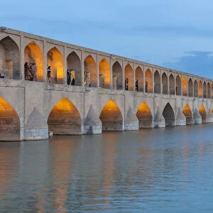 Bridges Metal Print Collection: Si-o-se-Pol Bridge, Iran