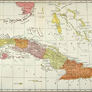 Cuba Premium Framed Print Collection: Maps