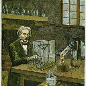 Famous inventors and scientists Photographic Print Collection: Michael Faraday