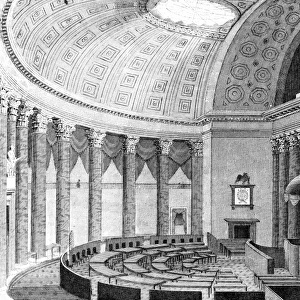 U. S. CONGRESS: HOUSE, 1831. Interior of the House of Representatives in Washington, D