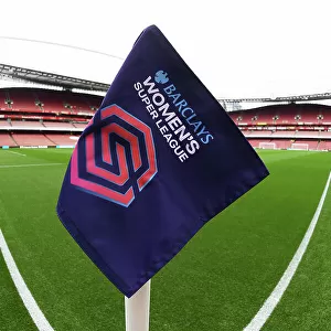 Arsenal vs Liverpool: Detailed View of a Corner Flag at Emirates Stadium, Barclays Women's Super League