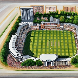 Popular Themes Pillow Collection: Lords Cricket Ground