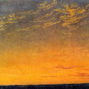 Evening with Clouds by Caspar David Friedrich