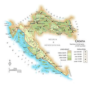Croatia Mouse Mat Collection: Maps