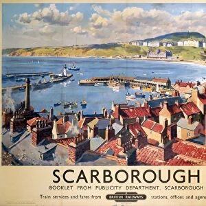 Railway Posters Mouse Mat Collection: Scarborough Railway Posters