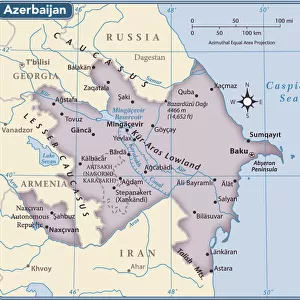 Azerbaijan Photographic Print Collection: Maps