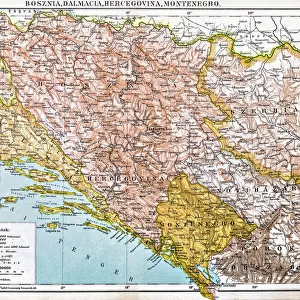 Bosnia and Herzegovina Framed Print Collection: Maps