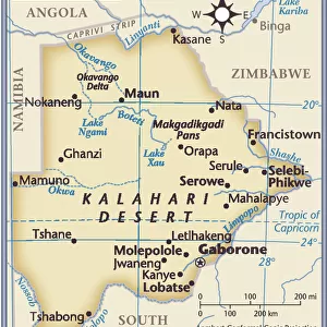 Botswana Pillow Collection: Maps