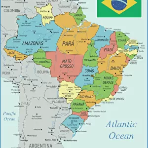 Brazil Framed Print Collection: Brazil Heritage Sites