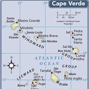 Cape Verde Pillow Collection: Maps