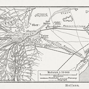 Eritrea Pillow Collection: Maps