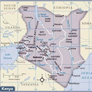 Kenya Mouse Mat Collection: Maps