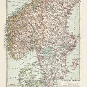 Maps and Charts Photographic Print Collection: Sweden