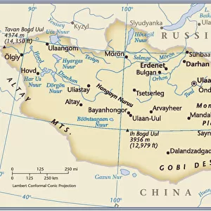 Mongolia Photo Mug Collection: Maps