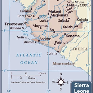 Sierra Leone Photo Mug Collection: Maps