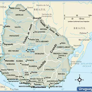 Uruguay Mouse Mat Collection: Maps