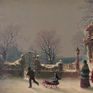 The First Snow, 1877 (print)
