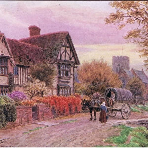 October evening at Steventon, Berkshire, from The Cottages