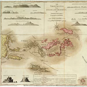 British Virgin Islands Premium Framed Print Collection: Maps