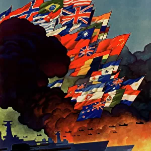 Stocktrek Poster Art Pillow Collection: World War Propaganda Poster Art