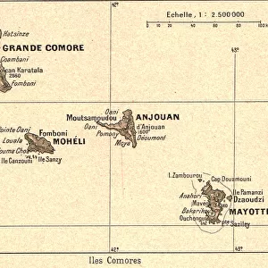 Comoros Pillow Collection: Maps