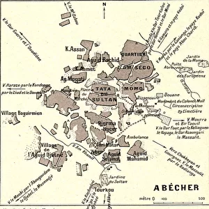 Un plan de grande ville soudanaise: Abecher; L'Ouest Africain, 1914. Creator: Unknown
