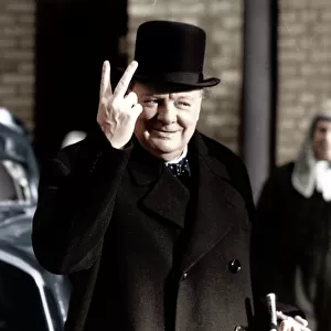Politicians Framed Print Collection: Winston Churchill