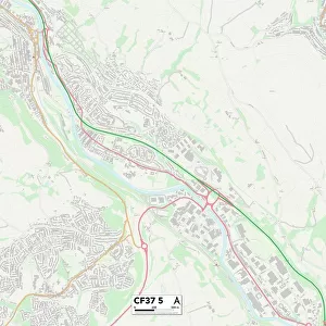 Rhondda Cynon Taf CF37 5 Map