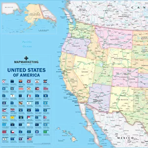 United States of America Pillow Collection: Maps