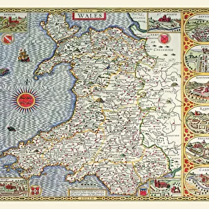 Maps from the British Isles Fine Art Print Collection: Wales and Counties PORTFOLIO