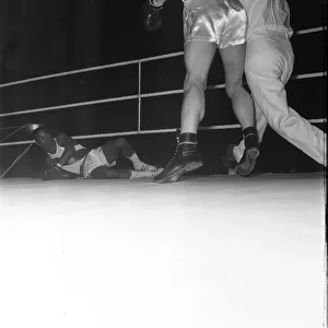 Action fron the England v USA Amateur Boxing contest at Wembley 2nd November 1961