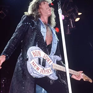 Bon Jovi rock group in concert at Wembley December 1988