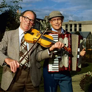 Jim McColl with George Barron May 1982