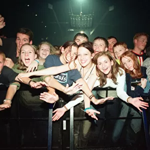 Oasis performing at Newcastle Arena during their Be Here Now Tour. 16th September 1997