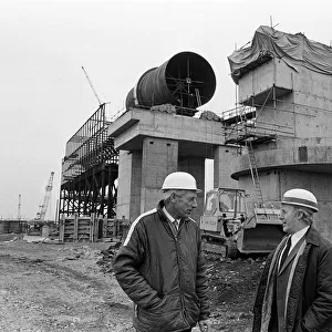 Progress at Redcar steel site, Teesside. 1974