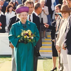 Queen Elizabeth II and Prince Phillip offically open the Riverside