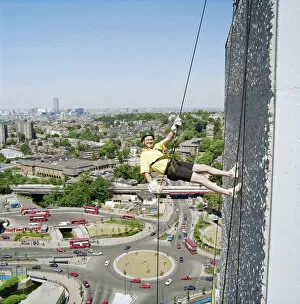 Related Images Collection: Abseiling for charity JLP01_11_60748_07