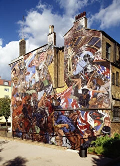 Related Images Collection: Battle of Cable Street mural K031532