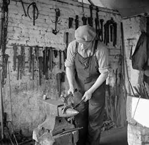 Historic Images 1900s - 1910s Jigsaw Puzzle Collection: Blacksmith, Norfolk a98_13558